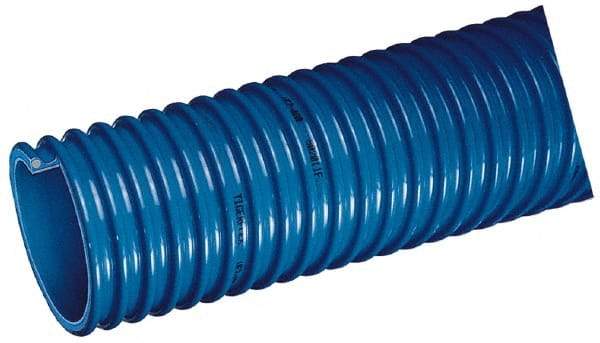 Kuriyama of America - 1-1/4" ID x 1.53" OD, 50 Max psi, Full In. Hg, Dry Material Handling & Transfer Hose - Polyurethane, 2" Bend Radius, 100' Coil Length, Black - Eagle Tool & Supply