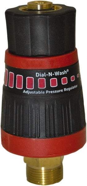 Simpson - 4,500 Max psi Adjustable Pressure Washer Cold Water Pressure Regulator - 6" Long, Plastic, Metric, Female & Male - Eagle Tool & Supply