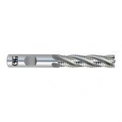 1/2" Dia. - 4" OAL - Bright HSS Co- Roughing SE EM - 4 FL - Eagle Tool & Supply