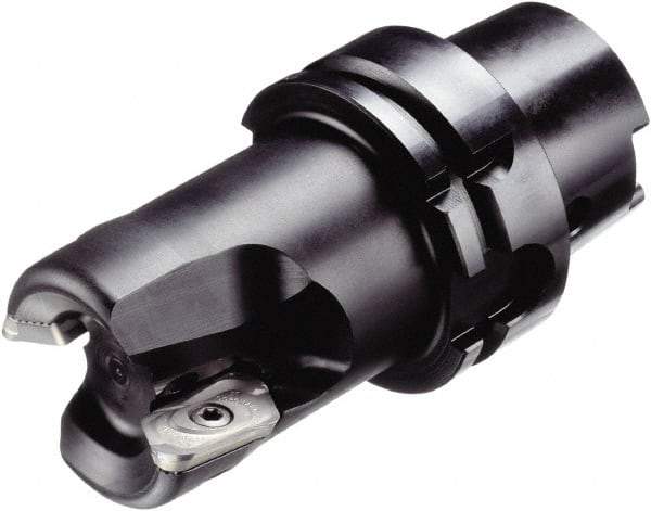 Sandvik Coromant - 3 Inserts, 50mm Cut Diam, 63mm Arbor Diam, 18mm Max Depth of Cut, Indexable Square-Shoulder Face Mill - 90° Lead Angle, 100mm High, R790-2205.. Insert Compatibility, Through Coolant, Series CoroMill 790 - Eagle Tool & Supply
