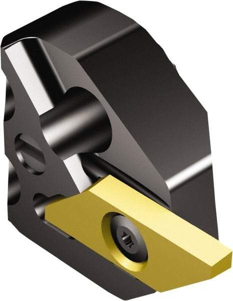 Sandvik Coromant - 570-xxR/LSMAL Insert, 14mm Head Length, Modular Grooving Cutting Unit Head - Left Hand Cut, System Size 32, Through Coolant, Series CoroCut XS - Eagle Tool & Supply