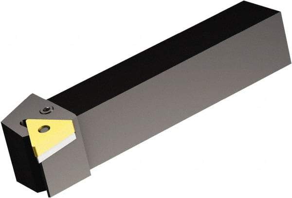 Sandvik Coromant - PTGNR/L, Right Hand Cut, -1° Lead Angle, 10mm Shank Height x 10mm Shank Width, Negative Rake Indexable Turning Toolholder - 70mm OAL, TNMG 11 03 04, TNMG 221 Insert Compatibility, Series T-Max P - Eagle Tool & Supply