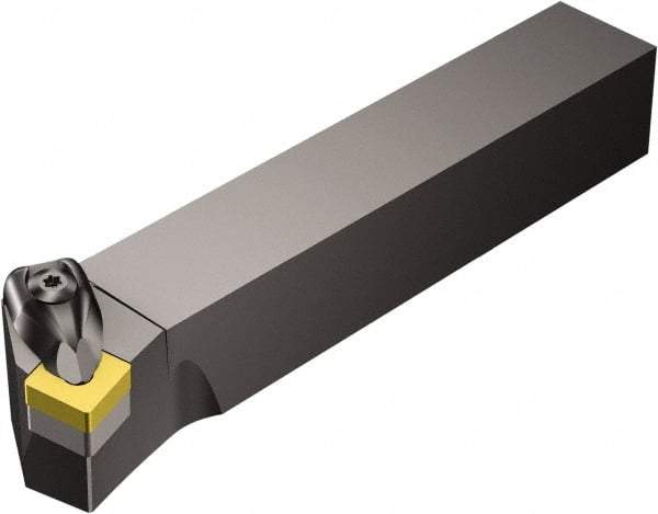 Sandvik Coromant - DSKNR/L, Right Hand Cut, 15° Lead Angle, 50mm Shank Height x 50mm Shank Width, Negative Rake Indexable Turning Toolholder - 306mm OAL, SNMG 25 07 24, SNMG 856 Insert Compatibility, Series T-Max P - Eagle Tool & Supply