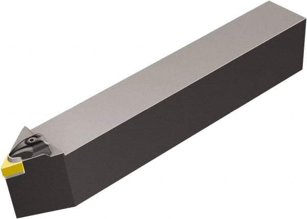 Sandvik Coromant - CDNNN, Neutral Cut, 27.5° Lead Angle, 50mm Shank Height x 40mm Shank Width, Negative Rake Indexable Turning Toolholder - 300mm OAL, DNGN 15 07 08, DNG 452 Insert Compatibility, Series T-Max - Eagle Tool & Supply