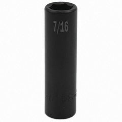 SK - Impact Socket - 3/8"DR 7/16" DEEP IMPACT SOCKET - Eagle Tool & Supply