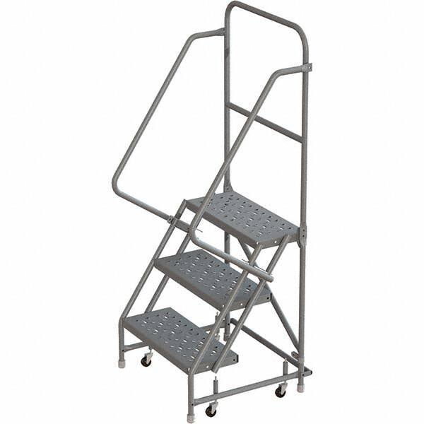 TRI-ARC - Rolling & Wall Mounted Ladders & Platforms Type: Rolling Warehouse Ladder Style: Rolling Platform Ladder - Eagle Tool & Supply