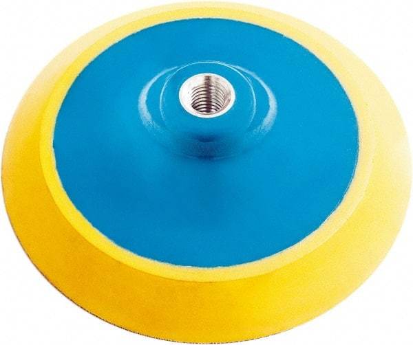 Tru-Maxx - 1" Diam Hook & Loop Disc Backing Pad - 1/4" Shank Diam, Medium Density, 18,000 RPM - Eagle Tool & Supply