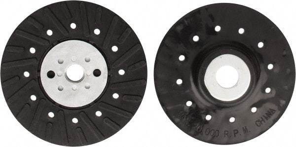 Tru-Maxx - 4-1/2" Diam Locking Nut Disc Backing Pad - Hard Density, 13,000 RPM - Eagle Tool & Supply