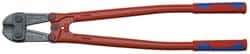 Knipex - 30" OAL, 37mm Jaw Length x 90mm Jaw Width, Bolt Cutter Pliers - Standard Head, Steel Tube, Power-Coated Handles - Eagle Tool & Supply