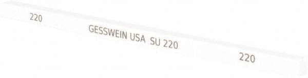 Made in USA - 220 Grit Aluminum Oxide Square Polishing Stone - Eagle Tool & Supply
