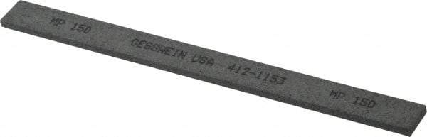 Made in USA - 150 Grit Silicon Carbide Rectangular Polishing Stone - Very Fine Grade, 1/2" Wide x 6" Long x 1/8" Thick - Eagle Tool & Supply