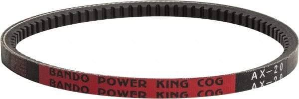 Bando - Section BX, 21/32" Wide, 139" Outside Length, V-Belt - Black, No. BX136 - Eagle Tool & Supply
