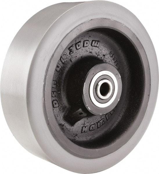 Hamilton - 10 Inch Diameter x 4 Inch Wide, Polyurethane on Cast Iron Caster Wheel - 5,000 Lb. Capacity, 3-1/2 Inch Hub Length, 1-1/4 Inch Axle Diameter, Sealed Precision Ball Bearing - Eagle Tool & Supply