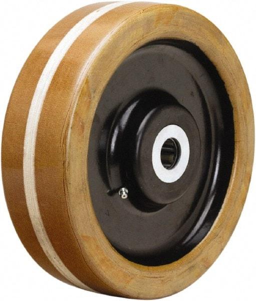 Hamilton - 10 Inch Diameter x 3 Inch Wide, Phenolic Caster Wheel - 3,600 Lb. Capacity, 3-1/4 Inch Hub Length, 3/4 Inch Axle Diameter, Tapered Roller Bearing - Eagle Tool & Supply
