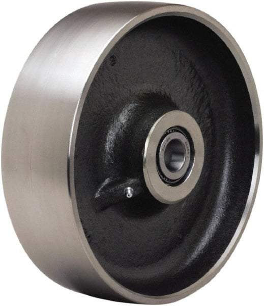 Hamilton - 10 Inch Diameter x 3 Inch Wide, Forged Steel Caster Wheel - 6,000 Lb. Capacity, 3-1/4 Inch Hub Length, 1 Inch Axle Diameter, Tapered Roller Bearing - Eagle Tool & Supply