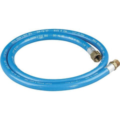 Dynabrade - 1/2" ID 5' Long Hose - Female/Male Ends, 90 Working psi, 1/2" Fitting, Blue - Eagle Tool & Supply