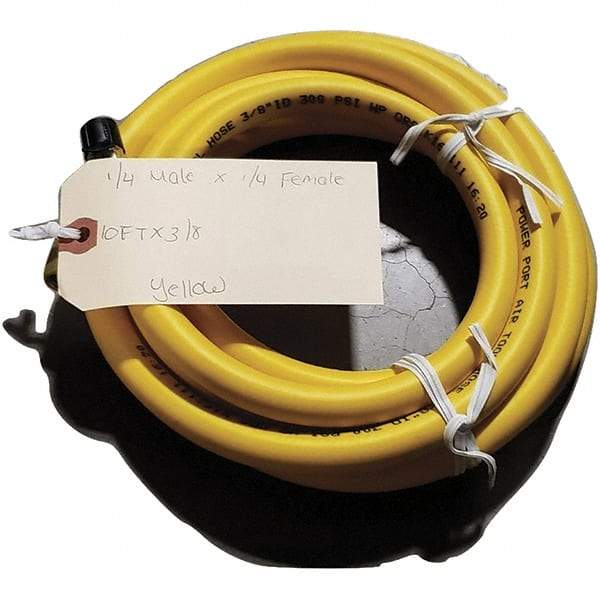Dynabrade - 3/8" ID 10' Long Hose - Female/Male Ends, 1/4" Fitting, Red - Eagle Tool & Supply