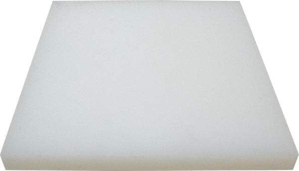 Value Collection - 1" Thick x 12" Wide x 1' Long, Polypropylene Sheet - Translucent White - Eagle Tool & Supply