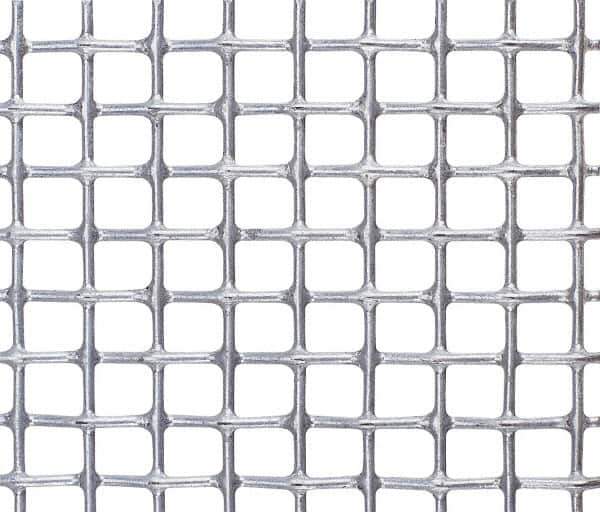Value Collection - 20 Gage, 0.035 Inch Wire Diameter, 8 x 8 Mesh per Linear Inch, Steel, Wire Cloth - 0.009 Inch Opening Width, 36 Inch Wide, Cut to Length, Galvanized after Weave - Eagle Tool & Supply