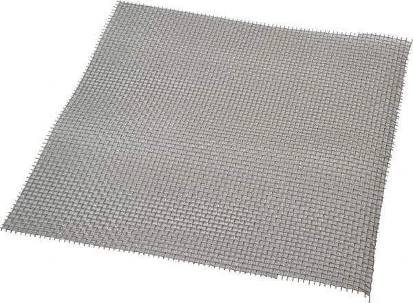 Value Collection - 20 Gage, 0.035 Inch Wire Diameter, 6 x 6 Mesh per Linear Inch, Stainless Steel, Wire Cloth - 0.132 Inch Opening Width, 12 Inch Wide x 12 Inch Stock Length - Eagle Tool & Supply