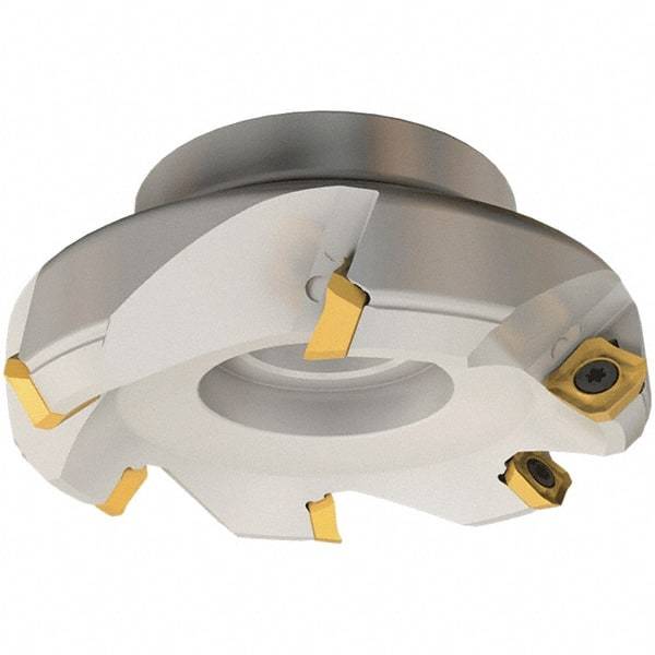 Iscar - 50mm Cut Diam, 22mm Arbor Hole, 6.5mm Max Depth of Cut, 45° Indexable Chamfer & Angle Face Mill - 3 Inserts, SE.. 12 Insert, Right Hand Cut, 3 Flutes, Series IscarMill - Eagle Tool & Supply