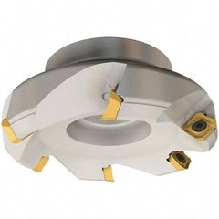 Iscar - 50mm Cut Diam, 22mm Arbor Hole, 6.5mm Max Depth of Cut, 45° Indexable Chamfer & Angle Face Mill - 3 Inserts, SE.. 12 Insert, Right Hand Cut, 3 Flutes, Series IscarMill - Eagle Tool & Supply