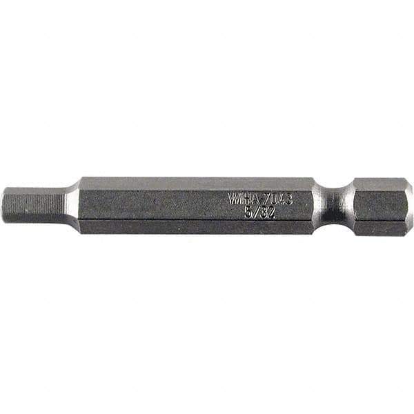 Wiha - 3mm Hex Power Bit - 1/4" Drive, 50mm OAL - Eagle Tool & Supply