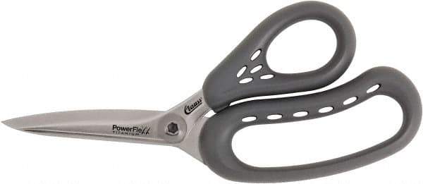 Clauss - 5" LOC, 8" OAL Titanium Shears - Plastic Handle, For Paper, Fabric - Eagle Tool & Supply