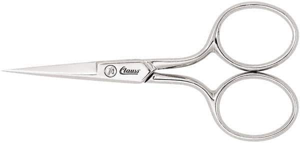 Clauss - 1" LOC, 3-1/2" OAL Scissors - Steel Handle, For Paper, Fabric - Eagle Tool & Supply