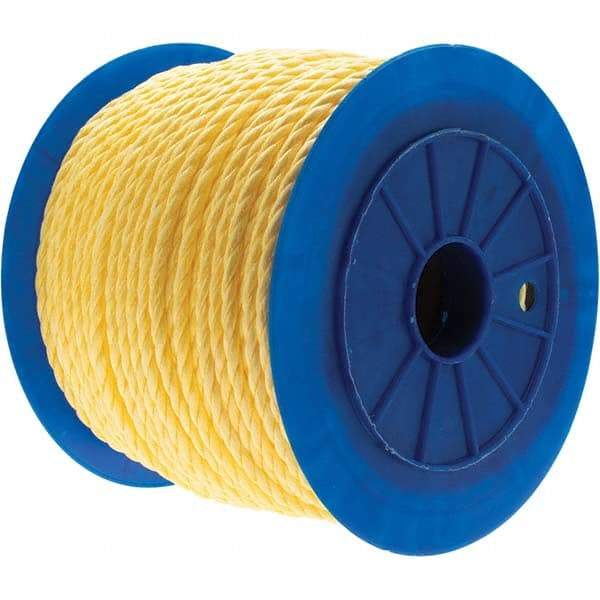 Value Collection - 600' Max Length Polypropylene Twisted Rope - 3/8" Diam - Eagle Tool & Supply