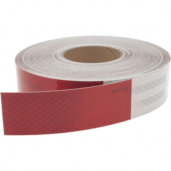Value Collection - DOT Conspicuity Tape Color: Red and White Width (Inch): 2 - Eagle Tool & Supply