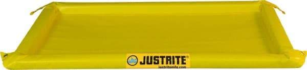 Justrite - 40 Gal Low Wall Berm - 2" High x 4' Wide x 8" Long - Eagle Tool & Supply