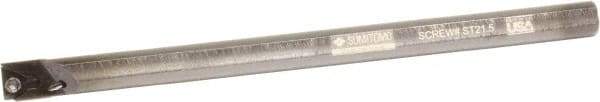 Sumitomo - 0.77" Min Bore Diam, 10" OAL, 5/8" Shank Diam, A-STFP Indexable Boring Bar - TPMT 21.51 Insert, Screw Holding Method - Eagle Tool & Supply