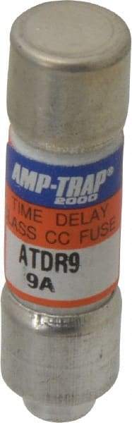 Ferraz Shawmut - 300 VDC, 600 VAC, 9 Amp, Time Delay General Purpose Fuse - Clip Mount, 1-1/2" OAL, 100 at DC, 200 at AC kA Rating, 13/32" Diam - Eagle Tool & Supply