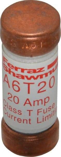 Ferraz Shawmut - 300 VDC, 600 VAC, 20 Amp, Fast-Acting General Purpose Fuse - Clip Mount, 1-1/2" OAL, 100 at DC, 200 at AC kA Rating, 9/16" Diam - Eagle Tool & Supply