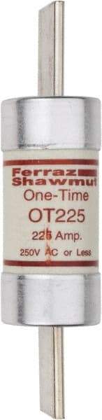 Ferraz Shawmut - 250 VAC/VDC, 225 Amp, Fast-Acting General Purpose Fuse - Clip Mount, 8-5/8" OAL, 20 at DC, 50 at AC kA Rating, 2-1/16" Diam - Eagle Tool & Supply