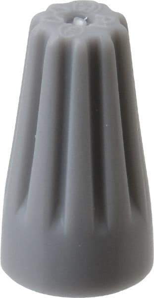3M - 3, 22 to 2, 16 AWG, 300 Volt, Fire Resistant, Standard Twist on Wire Connector - Gray, 221°F - Eagle Tool & Supply