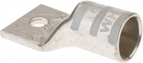 Thomas & Betts - 300 kcmil Wire Noninsulated Compression Connection Square Ring Terminal - 5/16" Stud, 2.33" OAL x 1-1/4" Wide, Tin Plated Copper Contact - Eagle Tool & Supply