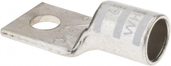 Thomas & Betts - 300 kcmil Wire Noninsulated Compression Connection Square Ring Terminal - 1/2" Stud, 2.7" OAL x 1-1/4" Wide, Tin Plated Copper Contact - Eagle Tool & Supply