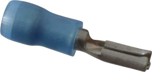 Thomas & Betts - 16 to 14 AWG, Nylon, Fully Insulated, Female Wire Disconnect - 0.11 Inch Wide Tab, Blue, RoHS Compliant, UL 94 V-2 - Eagle Tool & Supply