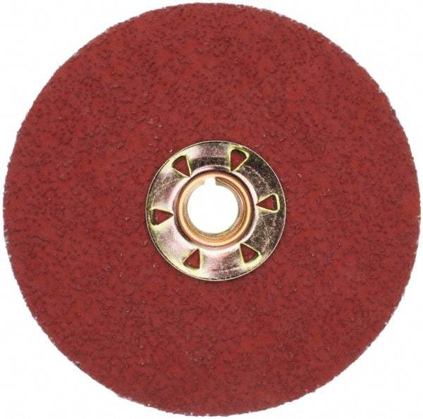3M - 4-1/2" Diam 36 Grit Fiber Disc - Very Coarse Grade, Ceramic, 13,300 Max RPM, Series 987C - Eagle Tool & Supply