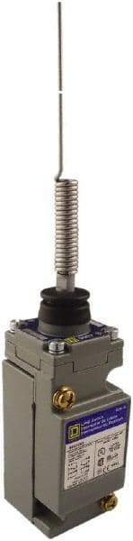Square D - SPDT, NC/NO, 600 Volt Screw Terminal, Cat Whisker Actuator, General Purpose Limit Switch - 1, 2, 4, 6, 12, 13, 6P NEMA Rating, IP67 IPR Rating - Eagle Tool & Supply