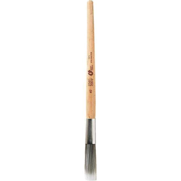 Bestt-Liebco - 1/2" Angled Nylon/Polyester Sash Brush - Wood Sash Handle - Eagle Tool & Supply