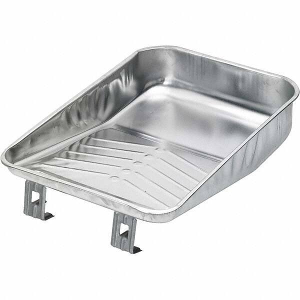 Bestt-Liebco - 9" Roller Compatible Mini Paint Roller Tray - 1 Gal Capacity, 9" Wide, Metal - Eagle Tool & Supply