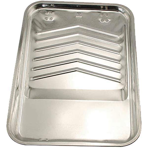 Bestt-Liebco - 9" Roller Compatible Mini Paint Roller Tray - 2 Qt Capacity, 9" Wide, Metal - Eagle Tool & Supply