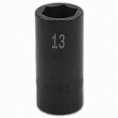 SK - Impact Socket - 3/8"DR 6PT 13MM SEMI-DEEP IMPACT SOCKET - Eagle Tool & Supply