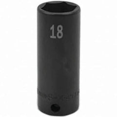 SK - Impact Socket - 3/8"DR 18MM DEEP IMPACT SOCKET - Eagle Tool & Supply