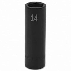 SK - Impact Socket - 3/8"DR 14MM DEEP IMPACT SOCKET - Eagle Tool & Supply