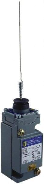 Square D - DPDT, 2NC/2NO, 600 Volt Screw Terminal, Cat Whisker Actuator, General Purpose Limit Switch - 1, 2, 4, 6, 12, 13, 6P NEMA Rating, IP67 IPR Rating - Eagle Tool & Supply