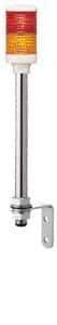 Schneider Electric - LED Lamp, Orange, Red, Steady, Preassembled Stackable Tower Light Module Unit - 24 VAC/VDC, 50 Milliamp, IP23, IP54 Ingress Rating, Pipe Mount - Eagle Tool & Supply